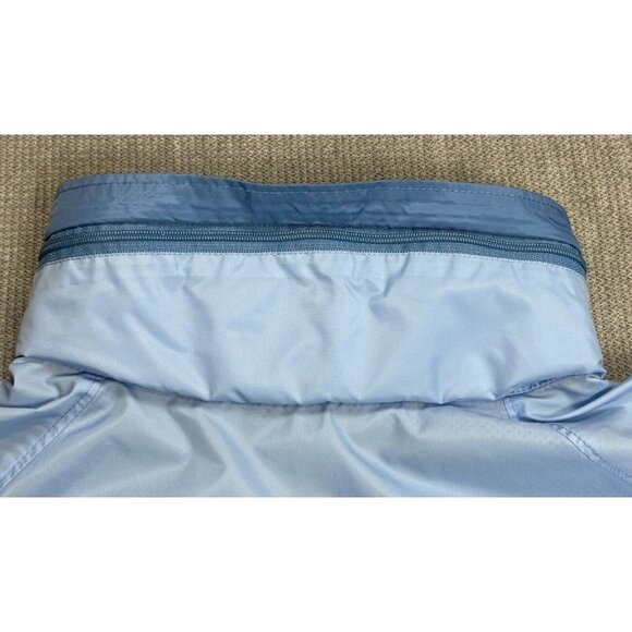 Columbia Womens Blue Windbreaker Jacket Size L Zip Water-Resistant Stowed Hood - Picture 14 of 16